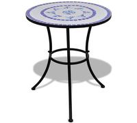 Table Mosaïque Noir/Blanc Table d'Appoint Table de Jardin Meuble vidaXL