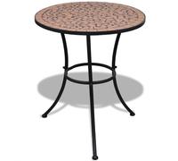 Table Mosaïque Noir/Blanc Table d'Appoint Table de Jardin Meuble vidaXL