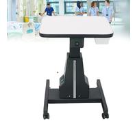 Table motorisée d'optométriste, table électrique ophtalmique pour instruments de lunetterie avec tiroir, chariot médical professionnel, chariot dentaire, dimensions : 40 de large x 48 cm de long Black