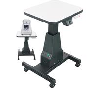 Table motorisée pour instruments, table d'optique, table élévatrice pour optométrie, hauteur réglable de 65 à 82 cm, table de travail motorisée pour instruments d'optique, avec tiroirs de grande Black