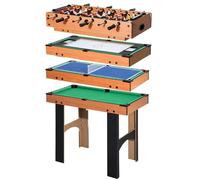 Table multi-jeux 4 en 1 baby-foot, hockey, tennis, billard | Table de jeu multifonctionnelle 87x43x73cm pour famille