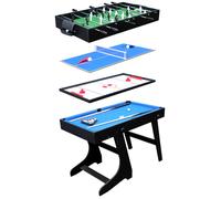 Table multi-jeux 4 en 1 pour enfants - Baby-foot, Billard, Ping-pong, Air-hockey