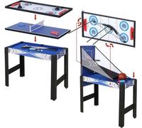 Table Multi Jeux 5 en 1 Enfant，Table De Pour Hockey, Billard, Basket, Tennis de Table,Tir à l'arc, Cadeaux Pour Enfants,92x46x73cm
