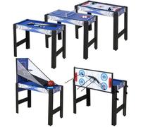 table multi jeux 5 en 1,table de jeux multifonction enfant，table billard,air hockey table,table de ping pong，tir à
