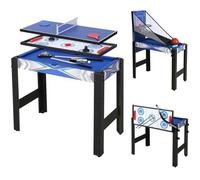 Table Multi Jeux 5 en 1 Table de Jeux, pour Hockey, Billard, Basket, Tennis de Table, Arc, 91.5 * 46 * 73cm