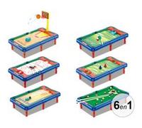 Table multi-jeux 6 en 1 - Modèle Evolutive TechKidz Multicolore Multicolore G