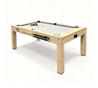 Table Multi Jeux 7 en 1 & Table à Manger Billard Anglais Ping Pong Air Hockey Échecs Backgammon Ensemble Multi Sports Soirée Intérieure Divertissement Bureau [Accessoires Inclus]
