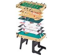 Kangui Table multi-jeux pliable 16 en 1 pour ado – baby-foot, ping-pong, billard, bowling, palets
