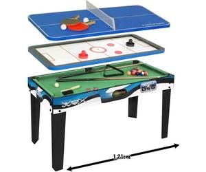 Table multi-jeux - USG - Billard américain, Air hockey, Ping-pong - Mixte - 121 x 58 cm