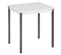 Table multi-usages gris clair L 70 x P 60 cm - Éco - piétement anthracite