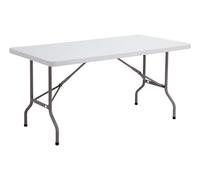 Table multi-usages pliante d'extérieure grise L 152 x P 76 cm