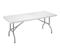 Table multi-usages pliante d'extérieure grise l 183 x p 76 cm - blanc - nc G