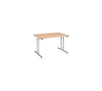 Table multi-usages pliante l 120 x p 80 cm - plateau aluminium - aluminium -