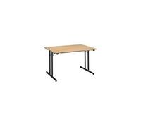Table multi-usages pliante l 120 x p 80 cm - plateau anthracite - anthracite -