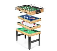 Table Multijeux 4 en 1, Baby Foot, Multifonction Sport Babyfoot,Billard,Tennis de Table,Hockey, Convient Aux Adultes Et Aux Enfants Plaisir Familial