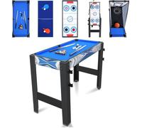 Table Multijeux Enfant 5 en 1 - Avec Snooker, Tir à l'arc, Hockey, Tennis De Table, Basket-Ball ，Jeux Interactifs Parents-Enfants