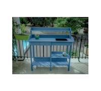 Table multiusages lasurée bleue Habrita tab1105 Bleu G