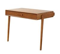 - Table murale à rabat, bureau d'ordinateur en bois massif, bureau d'écriture/table d'étude, grand tiroir, bureau mural pour chambre à coucher, 2 couleurs de style moderne (couleur bois, 105,8 x 50 x
