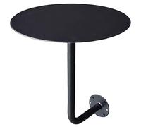 Table murale avec porte-cartes, plateau de salon, petite table d'appoint pour café, bureau de bistrot mural avec pieds en métal