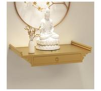 Table murale en métal pour présentation de statue de Bouddha, décoration spirituelle, espace de méditation essentiel