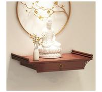 Table murale en métal pour présentation de statue de Bouddha, décoration spirituelle, espace de méditation essentiel