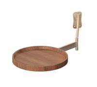 Table Murale Escamotable Pliante, Plateau Rond Bureau Flottant, Table d'appoint Gain de Place pour Canapé(B)