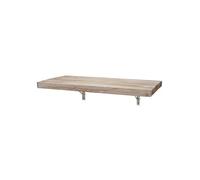 Table murale HWC-H48 en bois massif 120x60cm couleur naturelle