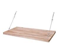 Table murale HWC-H48 pliable Bois massif 120x60cm
