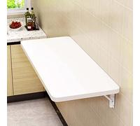 Table murale pliable 60 x 50 cm - Bureau de cuisine multifonction peu encombrant parfait pour écrire dans la chambre à coucher, le salon ou le bureau - Compact et pratique
