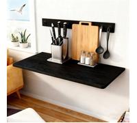 Table Murale Pliable 80x50 cm VIVOLILV,Table pliante murale multifonctionnelle,Pour Salon,Bureau,Cuisine,Idéal pour petits espaces