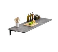 Table Murale Pliable, Bureau escamotable Murphy à abattants, établi Pliable pour la Maison et Le Garage, Bureau Gris Gain de Place (60 x 30 cm) - Idéal pour Les Petits espaces
