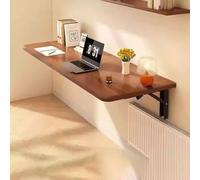 Table murale pliable - Bureau flottant peu encombrant pour cuisine, salle à manger, bureau, buanderie - Design pliable polyvalent pour un rangement et une utilisation faciles