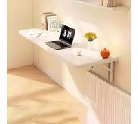 Table murale pliable - Bureau flottant peu encombrant pour cuisine, salle à manger, bureau, buanderie - Design pliable polyvalent pour un rangement et une utilisation faciles
