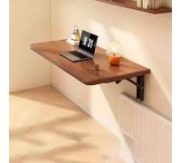Table murale pliable - Bureau flottant peu encombrant pour cuisine, salle à manger, bureau, buanderie - Design pliable polyvalent pour un rangement et une utilisation faciles