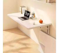Table murale pliable - Bureau flottant peu encombrant pour cuisine, salle à manger, bureau, buanderie - Design pliable polyvalent pour un rangement et une utilisation faciles