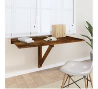 Table murale pliable Chêne fumé 100x60x56 cm Bois d ingénierie