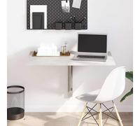 vidaXL Table murale pliable Gris béton 100x60x56 cm Bois d'ingénierie Gris