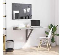 Table murale pliable Sonoma gris 100x60x56 cm Bois d'ingénierie