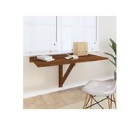 Table murale pliable Chêne marron 100x60x56cm Bois d'ingénierie342652