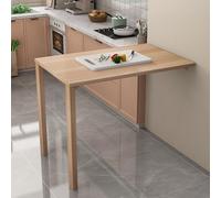 Table murale pliable - Design à feuilles tombantes pour cuisine, buanderie, restaurant - Établi robuste et solution de salle à manger