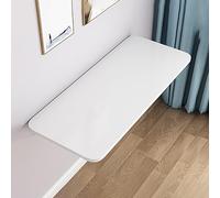 Table murale pliable - Design flottant peu encombrant pour buanderie, cuisine, bureau et restaurant - Assemblage facile - Solution de salle à manger polyvalente