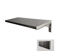 Table murale pliable en acier inoxydable pour ordinateur portable, bureau, bureau, bureau, bureau, bureau, bureau, bureau, bureau, salle de bain, 100 x 40 cm, station de travail multifonctionnelle