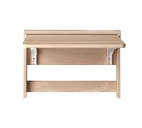 Table murale pliable - Établi portable - Peu encombrant - Pour ordinateur portable - Bureau pliable en bois - Solution polyvalente pour les petits espaces