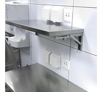 Table murale pliable - Étagère de service flottante - Pour le rangement de la cuisine et la salle à manger - Économie d'espace - Installation facile