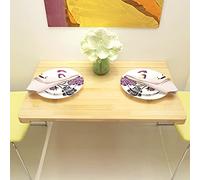 Table murale pliable moderne en pin massif pour écrire et économiser de l'espace - 60 x 40 cm