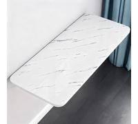 Table murale pliable pour économiser de l'espace - 50,8 x 30,5 cm et 61 x 40,6 cm - Étagère murale pour salle à manger et buanderie - Design polyvalent blanc (100 x 40 cm)