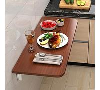Table murale pliable pour économiser de l'espace - Bureau en bois pour ordinateur portable - Pour cuisine, balcon et chambre à coucher - Design polyvalent élégant et compact