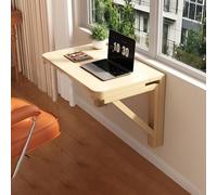 Table murale pliable pour économiser de l'espace - Petit établi pour cuisine, salle à manger, buanderie et restaurant - Design pliable polyvalent pour une vie compacte.