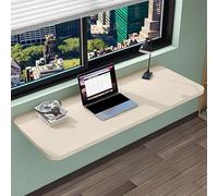 Table murale pliable pour économiser de l'espace - Polyvalente - Pour salle à manger et bureau à domicile - Finition bois élégante - Design compact - 100 x 30 cm - Pour petits espaces et études