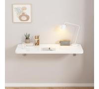 Table murale pliable pour économiser de l'espace pour cuisine et buanderie Bureau idéal pour les bars d'artisanat et projets de couture Blanc 40 x 30 cm Solution polyvalente et compacte